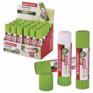 Клей-карандаш Brauberg Green 8г. 270436